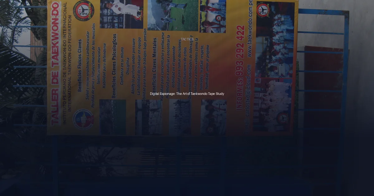 Digital Espionage: The Art of Taekwondo Tape Study