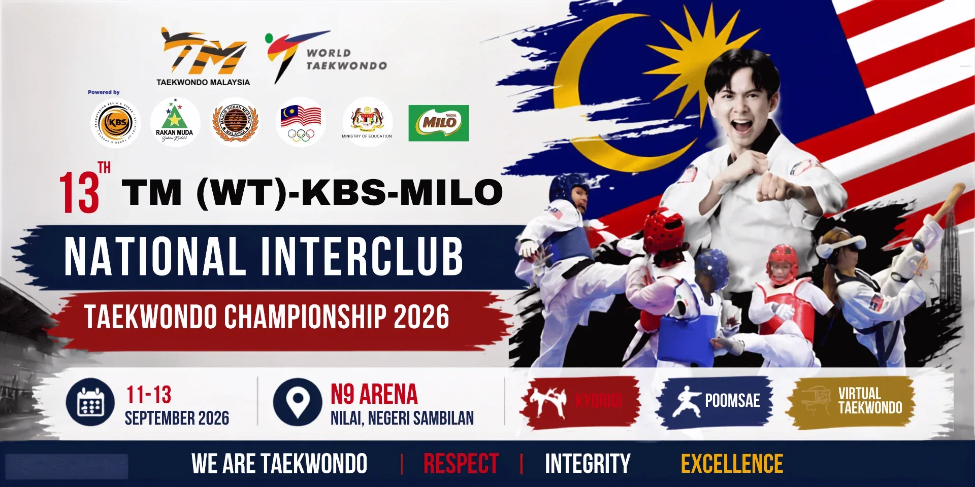 13th Taekwondo Malaysia (WTF) Interclub Taekwondo Championship 2026